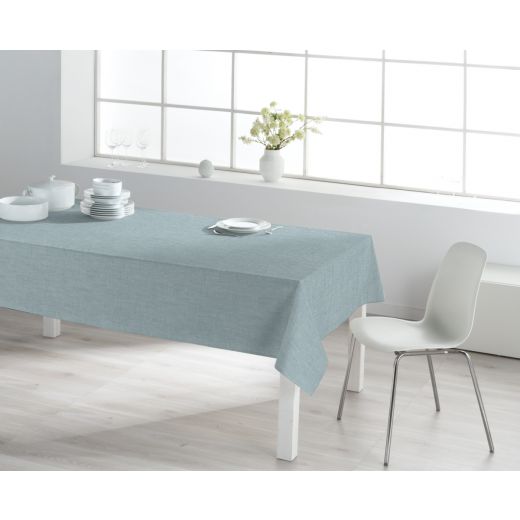 Nappe Victoria Lin Enduit Bleu 140cmx20mtr