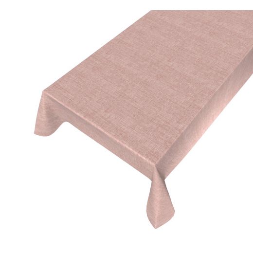 Nappe Victoria Lin Enduit vieux rose 140cmx20mtr