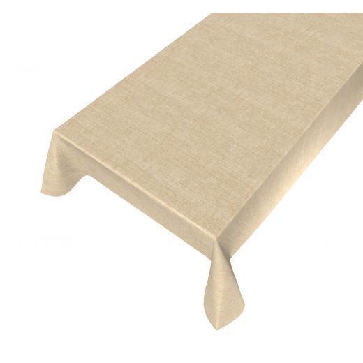 Nappe Victoria Lin Enduit taupe 140cmx20mtr