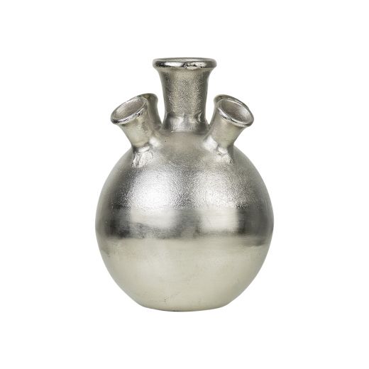 tulip vase silver 22cm*