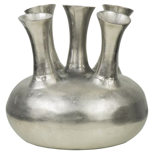 tulip vase silver 32cm*