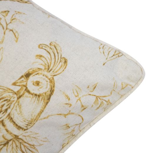 Breeze Coussin oasis blanc jaune 30x50 cm