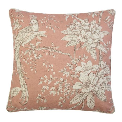 Breeze Coussin oasis rose blanc 50x50 cm