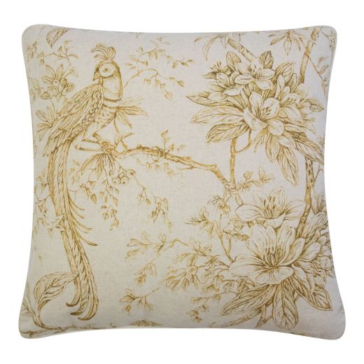 Breeze Coussin oasis blanc jaune 50x50 cm