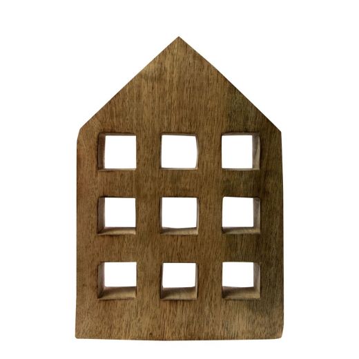 Dekoration House mango holz h15 d10cm