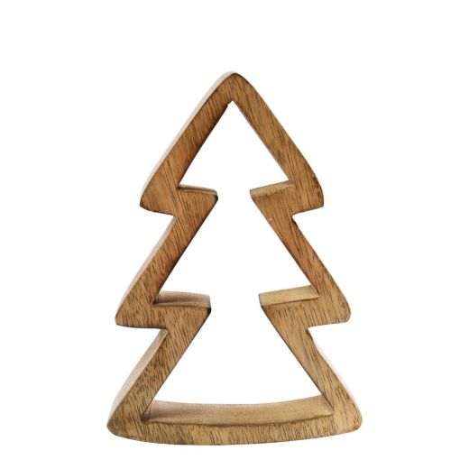 Decoration arbre hollow bois de manguier 10,5x15x3,5cm