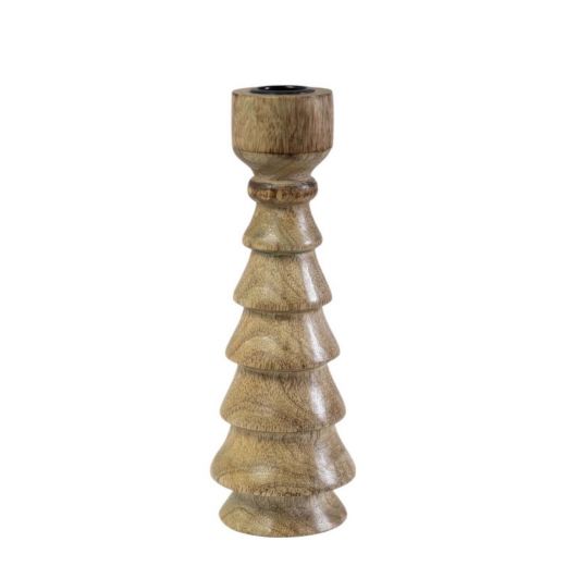 Candle Holder mango hout Boom 20cm