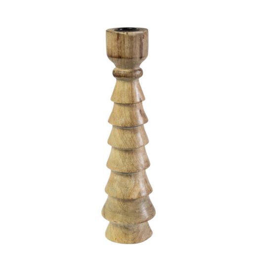 Candle Holder mango hout Boom 25cm