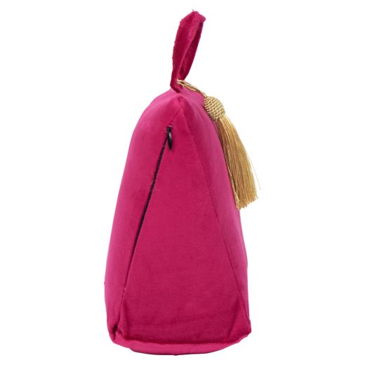 deurstopper fluweel fuchsia 18cm