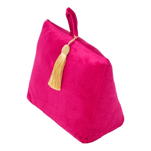 deurstopper fluweel fuchsia 18cm