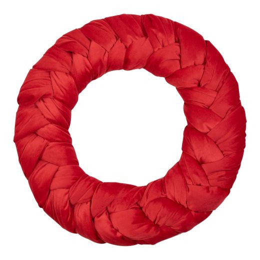 Velvet Wreath braided red dia 45cm