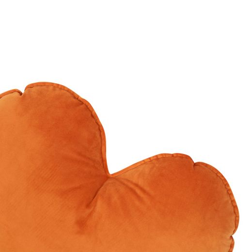 Coeur Coussin Velours orange 45cm