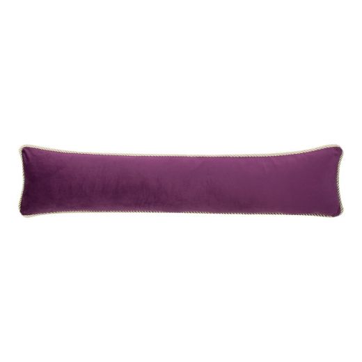 Coupe-courant Velours argent violet 20x90cm