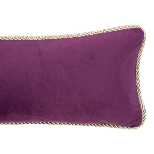 Coupe-courant Velours argent violet 20x90cm