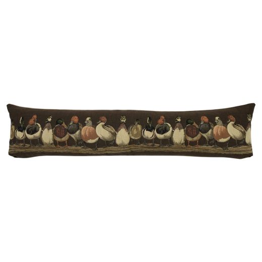 gobelin draught excluder ducks brown 20x90cm