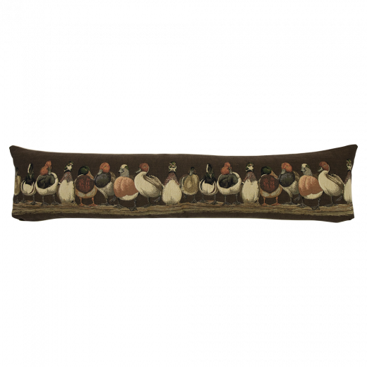 gobelin boudin de porte canards brun 20x90cm