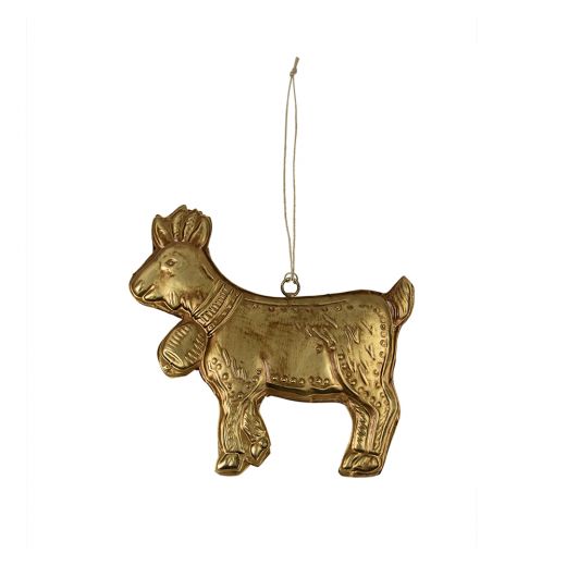 hanger ijzer geit goud 15cm