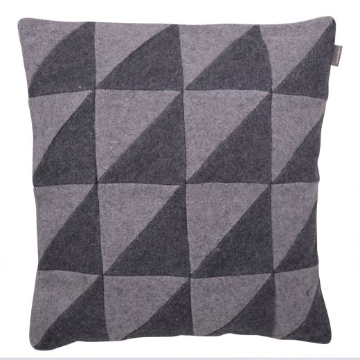 Cushion Newton Patchwork 45x45 Grey/Dark grey