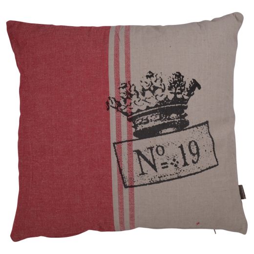 Cushion Crown Middle Stripe 45 x45 Red