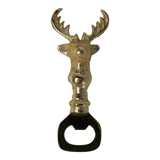 bottle opener deer champagne gold h13 x 3 x 5,5 cm