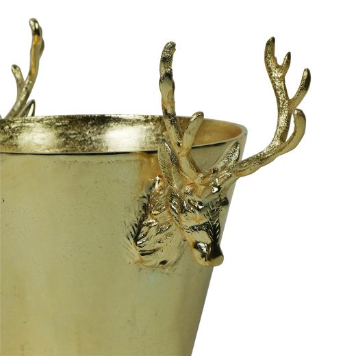 champagne cooler deer champagne gold medium 23X24X17cm