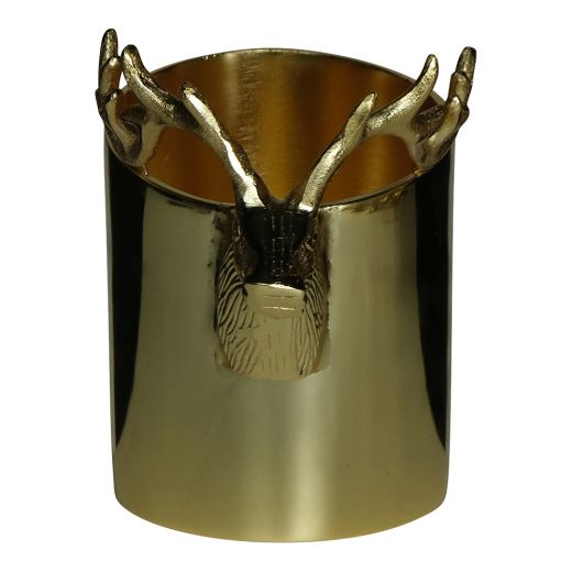 champagne cooler deer half champagne gold small