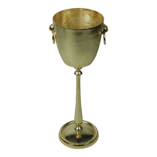 champagne cooler on leg champagne gold 31X12X10cm