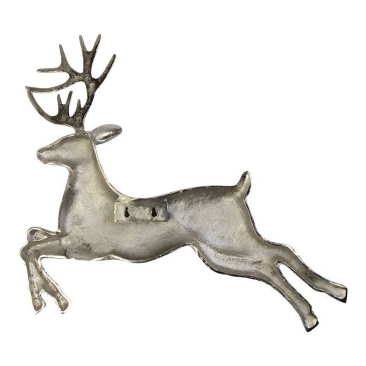 Wall Decoration reindeer silver 4x55x63cm