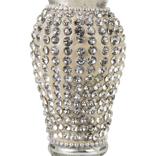 candlestick rhinestone silver 20cm