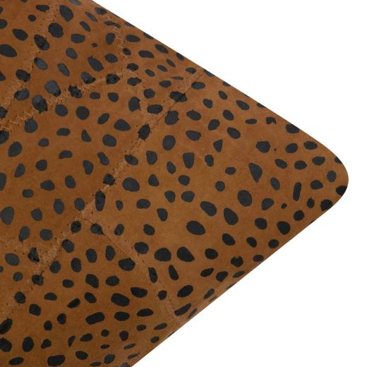 Cushion Goat suede dots brown 45x45cm (Capra Aegagrus Hircus)