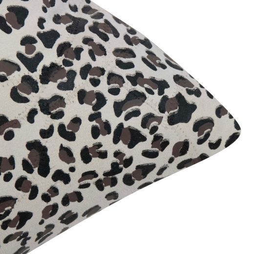 Cushion Goat suede leopard sand 45x45cm (Capra Aegagrus Hircus)