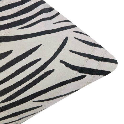 Cushion Goat suede zebra sand 45x45cm (Capra Aegagrus Hircus)