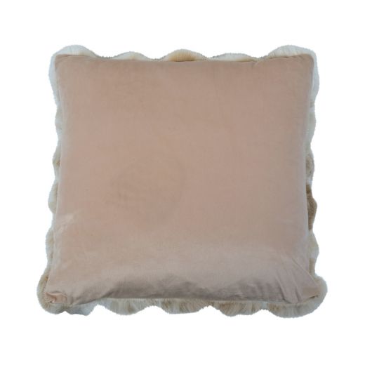 kissen teddy bubble beige 45x45cm