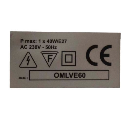 lampvoet vierkant koe bruin 45cm