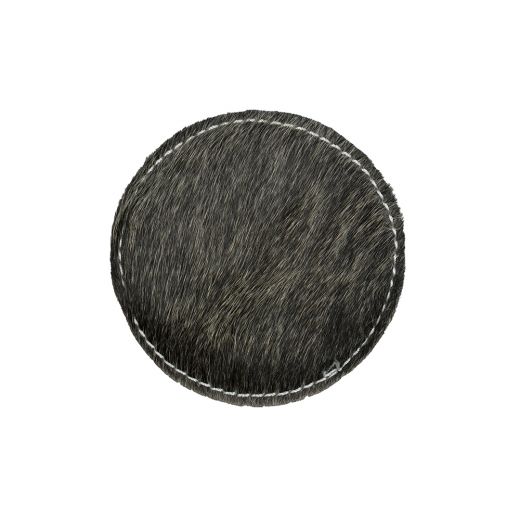 coaster cow round grey Ø9cm (bos taurus taurus)*