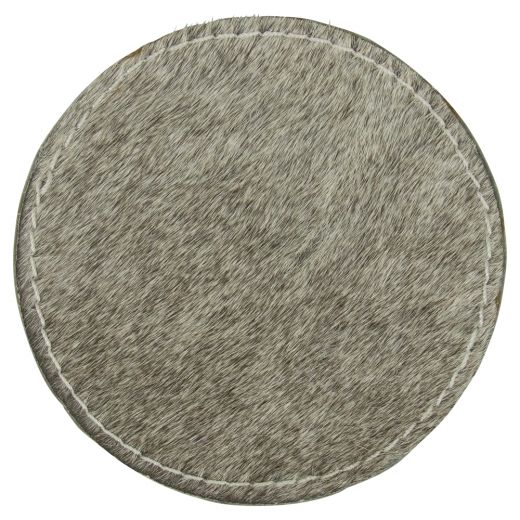 coaster cow round grey 10cm (set of 4) (bos taurus taurus)