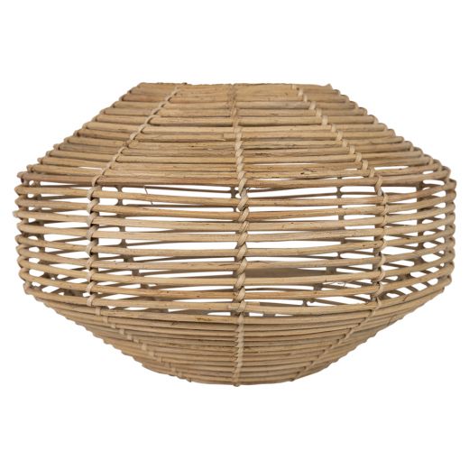 rotan wandlamp 32cm (incl. elec. snoer)*