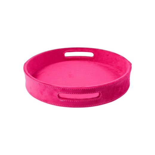 Serving Trays round fuchsia dia 30, 38, 45 cm (set of 3) 