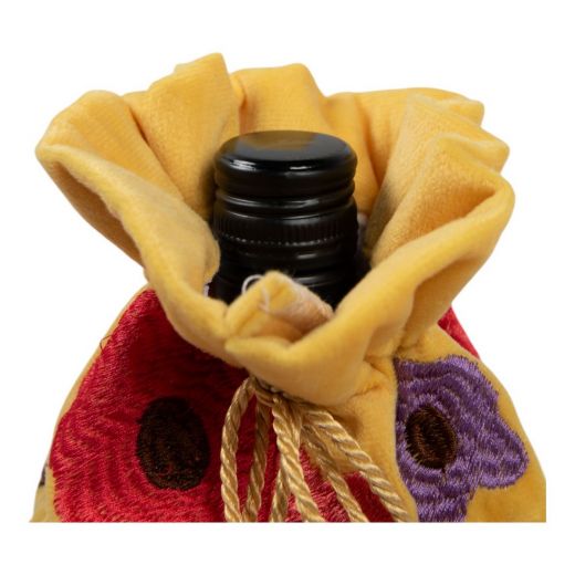 Wine Bottle Cover Joy jaune h37 x 12cm