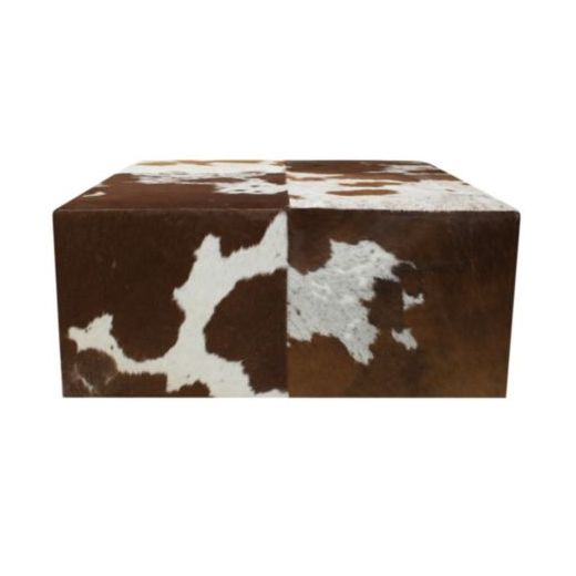 hocker koe bruin wit 80x80x35cm (pallet)