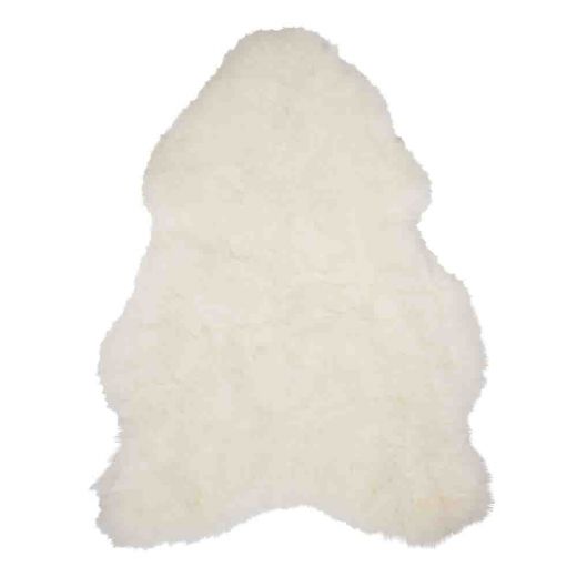 peau mouton islande rasé blanc 100-110cm