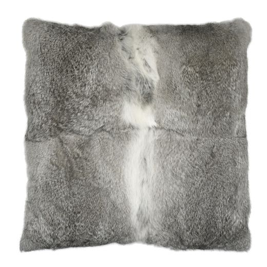 coussin lapin gris 50x50cm