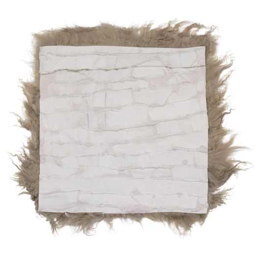 Stuhl felle schaf lockiges haar beige 40x40cm