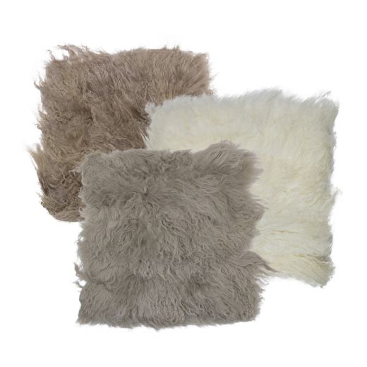 Stuhl felle schaf lockiges haar beige 40x40cm