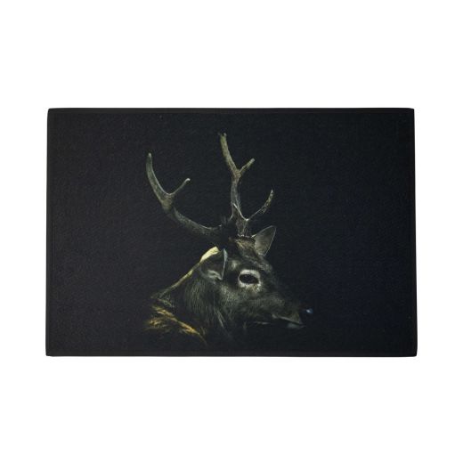 doormat black deer 75x50cm