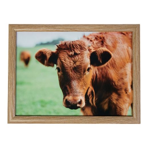 Laptray Cow in meadow 43cm