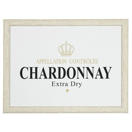 laptray wine chardonnay white 43cm