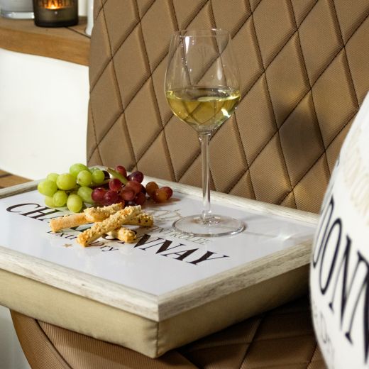 laptray wine chardonnay white 43cm