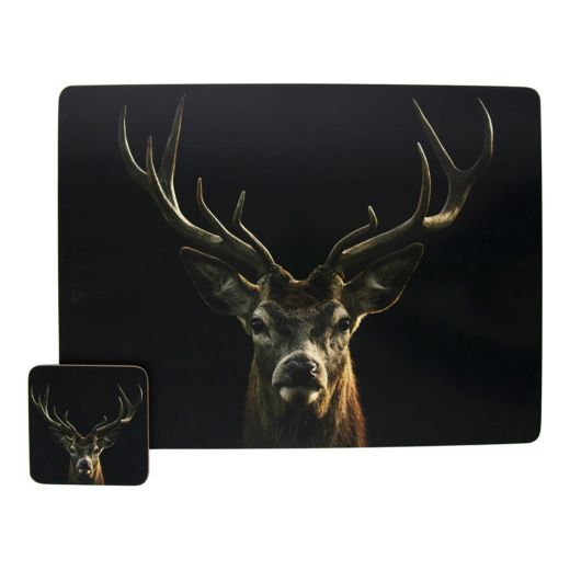 coaster black red deer 10x10cm (6)