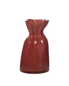 Ellen Vase rouge h20,5 d12cm